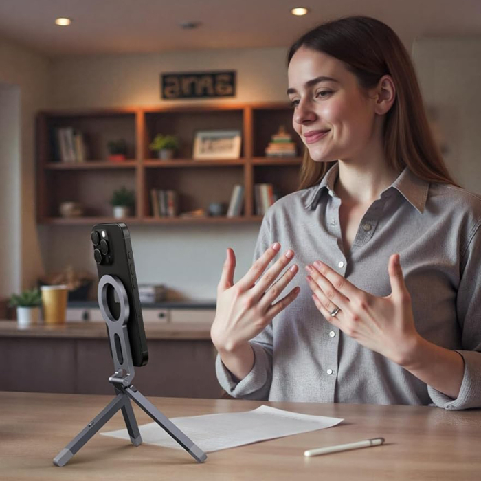 Suport stand telefon Mcdodo - Mobile Phone Magnetic Stand TB-6210 aluminiu [4]