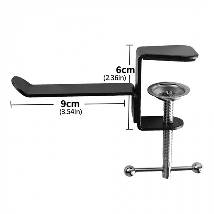 Suport Techsuit de birou DH1 geanta/casti negru [6]