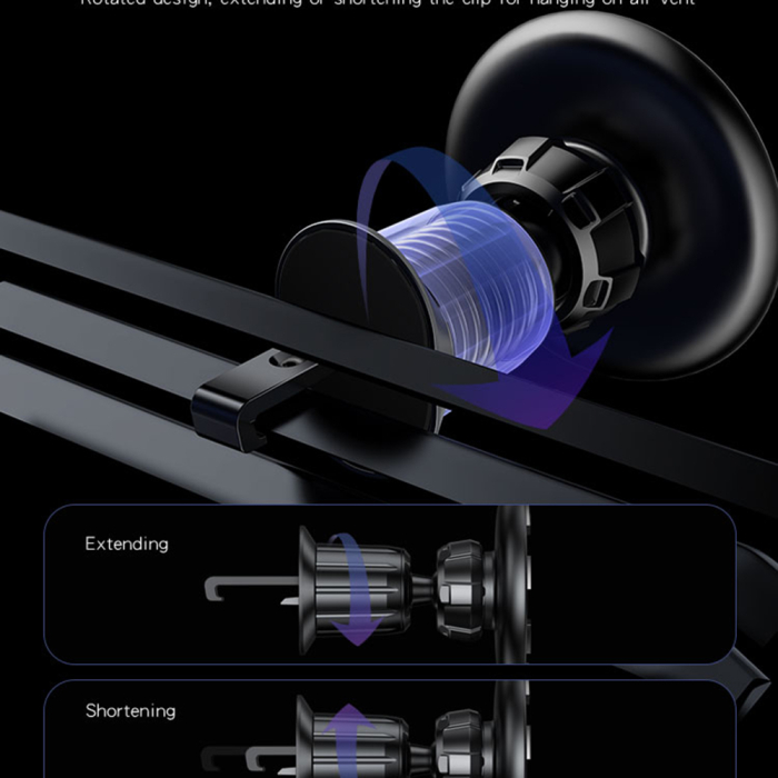 Suport telefon Yesido (C156) - Magnetic Grip for Air Vent - Black [2]