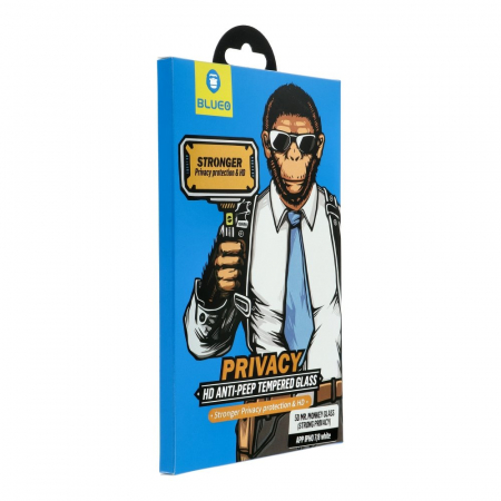 Folii - Folie 5D Mr. Monkey Glass IPhone X/XS/11 Pro Privacy