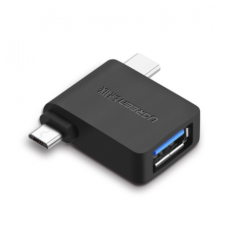 Adaptor 2in1 OTG Ugreen type c + microusb [0]