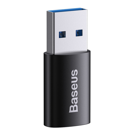 Alte accesorii - Adaptor Baseus - OTG Adapter Ingenuity Series (ZJJQ000101) - USB 3.1 to Type-C, Aluminium Alloy, 10Gbps - Black