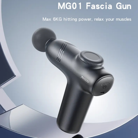 Aparat de masaj Yesido - Massage Gun (MG01) - Low Noise, Type-C - Black [4]