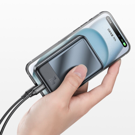 Baterie externa Mcdodo - Magnetic Ambilight Series (MC-5021) - 20000mAh, NTC Temperature Control, 20W, LED Indicator - Black [3]