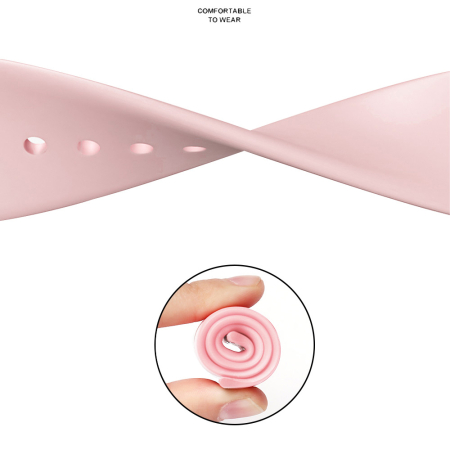 Bratara ceas Apple Techsuit (38/40/41/42mm) - Light Pink [1]