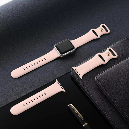 Bratara ceas Apple Techsuit (38/40/41/42mm) - Light Pink [3]