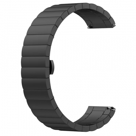 Curea Ceas - Bratara Techsuit W012 Samsung Galaxy Watch 4/5/Active 2, Huawei Watch GT 3 (42mm)/GT 3 Pro (43mm) 20mm negru