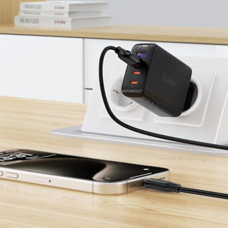 Cablu Acefast  (C16-04) - Fast Charging, USB to Type-C, 3A, BendResistant, 1.2m - Black [2]