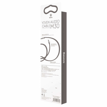 Baseus AUX M30 - Cablu audio Baseus M30 (A10329800117-Z1/CAM30-BS1) - Jack to Jack, 1.5m - Black