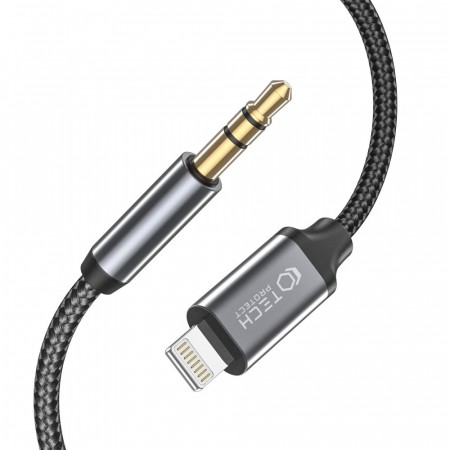 Cablu auxiliar audio Tech-Protect lightning - jack 3.5mm 1 m [1]