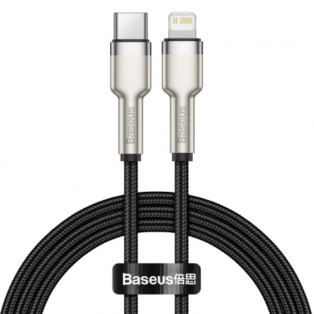 Lightning - Cablu Baseus Cafule Metal type C - lightning 20w CATLJK-A01