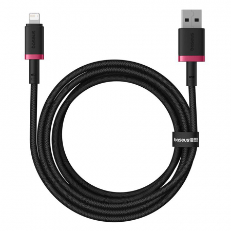 Baseus  Dura Series USB to Lightning, Fast Charging, 2.4A, 480Mbps, Nylon, 2m - Red / Black [4]