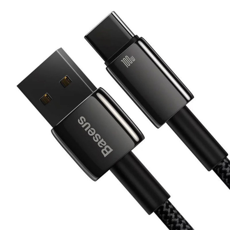 Cablu Baseus Tungsten Gold USB to USB C 100w 1m [5]