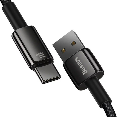 Cablu Baseus Tungsten Gold USB to USB C 100w 1m [4]