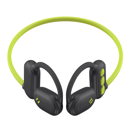 Audio - Casti wireless Havit E553BT - Open-ear (Air Conduction), Bluetooth 5.3, Noise Cancellation, Type-C, 110mAh - Green