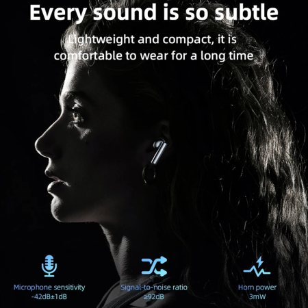 Casti wireless Yesido TWS23 - with Noice Cancelling, Touch Control, Bluetooth V5.3, In-ear Design, 300mAh - Black [6]