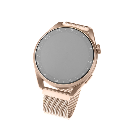 Curea ceas Fixed - Mesh Strap 22mm - Huawei Watch GT 2 (46mm)/GT 2 Pro/GT 3 Pro (46mm) /Ultimate, Xiaomi Watch S1 Rose Gold [1]