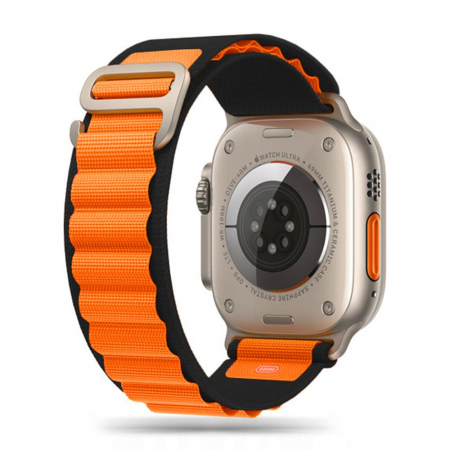 Alte accesorii - Curea Tech-Protect nylon Pro Apple Watch 42 / 44 / 45 / 49 mm portocaliu/negru