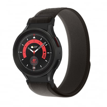 Curea Tech-Protect Nylon Samsung Watch 4 / 5 / 5 Pro / 6 negru/portocaliu [1]