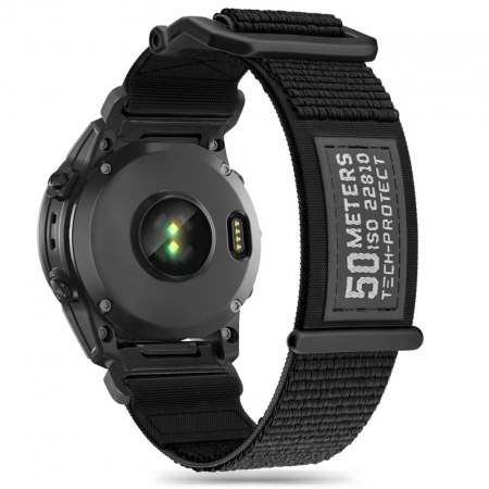 Curea Tech-Protect Scout Garmin Fenix 3 / 5X / 3HR / 5X Plus / 6X / 6X Pro / 7X / 8 51mm negru [1]