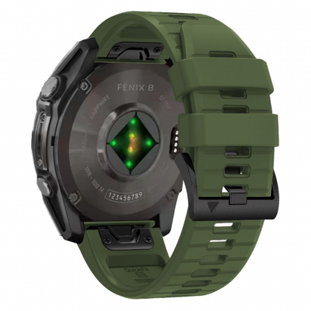 Fenix 5 / 6 / 6 Pro / 7 / 7 Pro / 8 47mm - Curea Tech-Protect Silicone Line Garmin Fenix 5 / 6 / 6 Pro / 7 / 7 Pro / 8 47mm negru