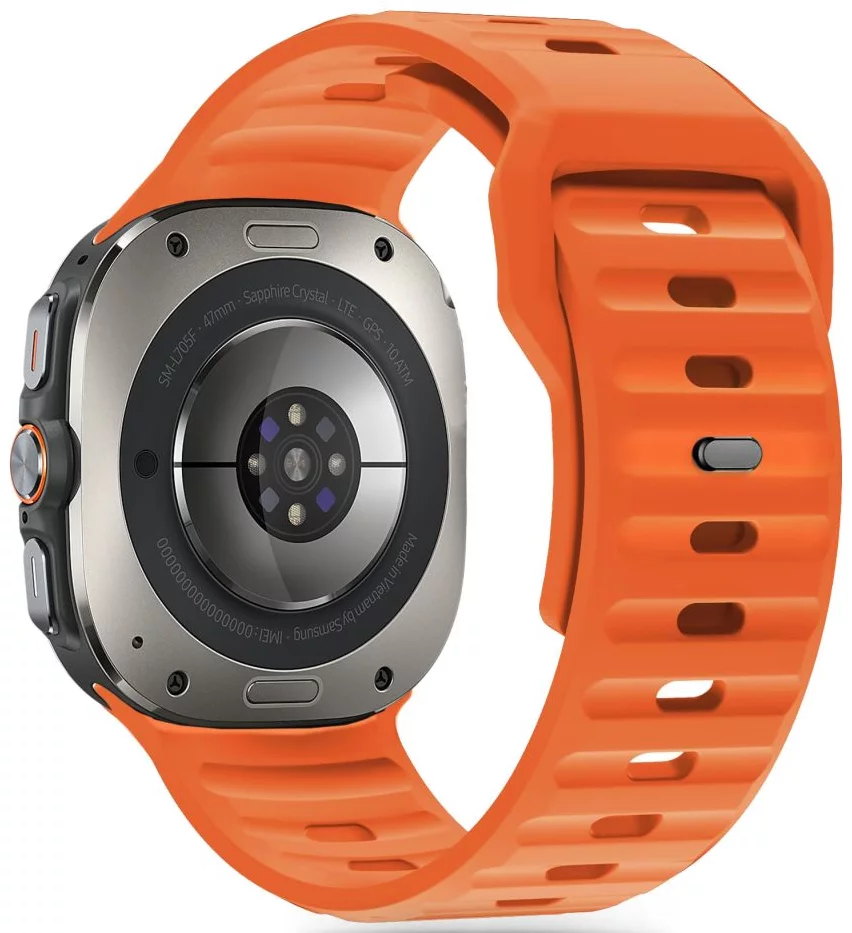 Curea Ceas - Curea Tech-Protect Silicone Line Samsung watch Ultra 47 mm portocaliu