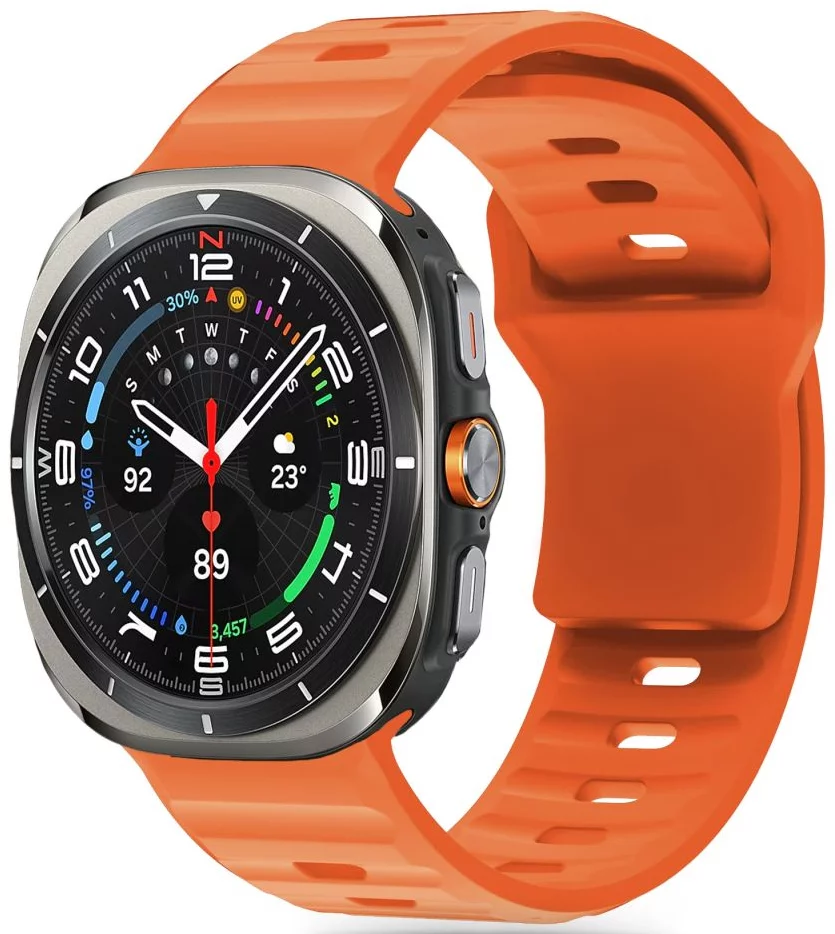 Curea Tech-Protect Silicone Line Samsung watch Ultra 47 mm portocaliu [1]
