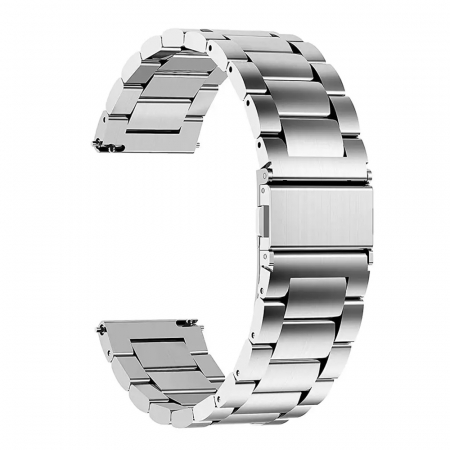 Alte accesorii - Curea Techsuit Watchband 20mm Samsung Galaxy Watch 4/5/Active 2 /Huawei Watch Gt 3 42mm /Gt 3 Pro 43mm argintiu