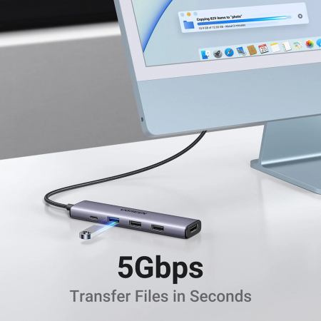 Docking station Ugreen CM478 Type-c to USB3.0/2xUSB2.0/HDMI [7]
