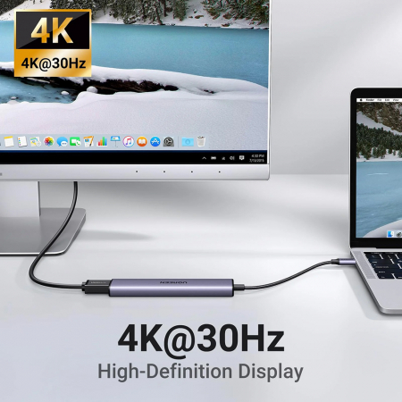 Docking station Ugreen CM478 Type-c to USB3.0/2xUSB2.0/HDMI [4]
