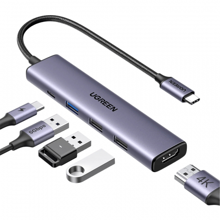 Ugreen CM478 - Docking station Ugreen CM478 Type-c to USB3.0/2xUSB2.0/HDMI