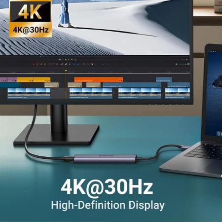 Docking station Ugreen CM478 Type-c to USB3.0/2xUSB2.0/HDMI [1]