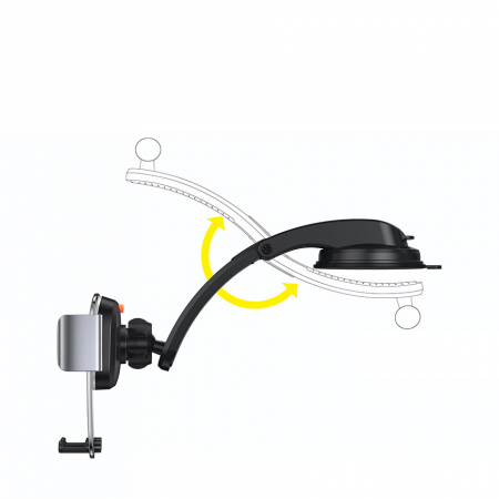 Suport auto Baseus 2in1 cu prindete ventilatie / ventuza SUYK000001 [12]