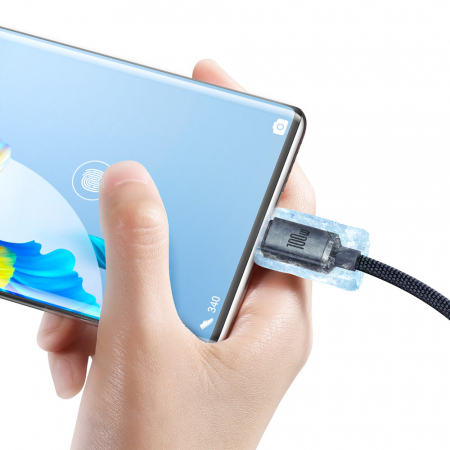 Cablu Baseus Crystal Shine fast charge usb - type c 100W 2 m CAJY000501 [3]