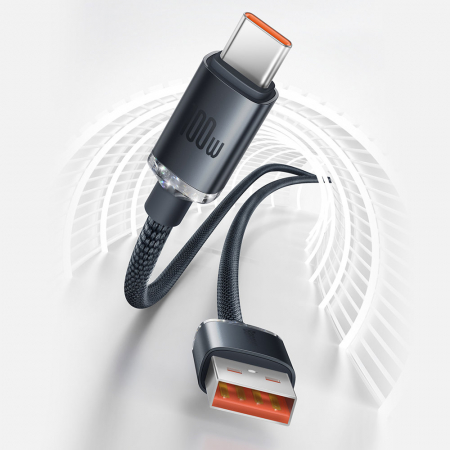 Cablu Baseus Crystal Shine fast charge usb - type c 100W 2 m CAJY000501 [8]