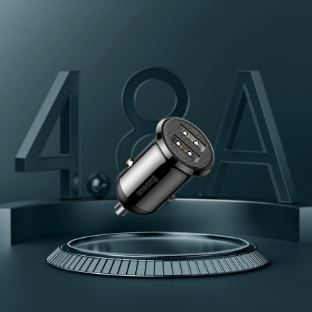 Incarcator auto Baseus Grain Pro 2xusb 4.8a CCALLP-01 [8]