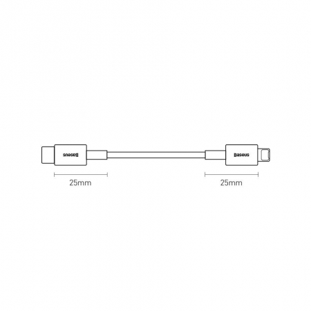Cablu Baseus Superior type c - lightning 20w 1 m negru CATLYS-A01 [7]