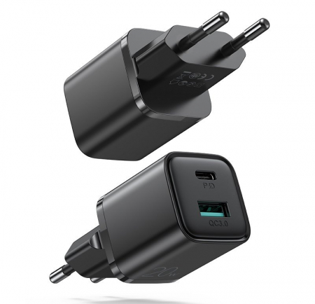 Incarcator retea Joyroom L-QP207 USB/USB-C Quick Charge 3.0 20W [1]