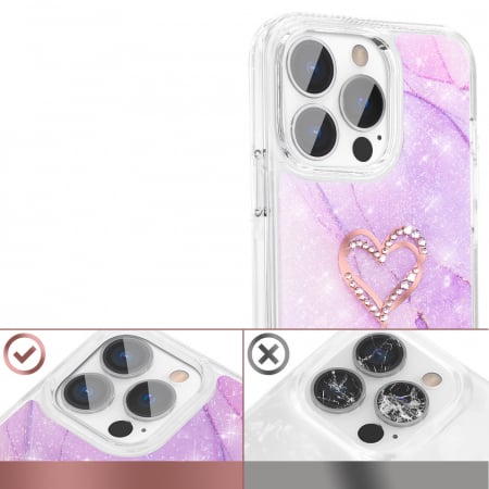 Husa Kingxbar Epoxy Iphone 13 Pro marmura [2]