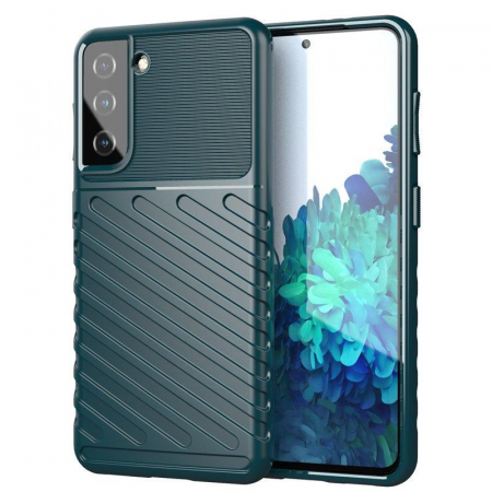 Alte modele huse Samsung - Husa Thunder Samsung Galaxy S21 FE verde