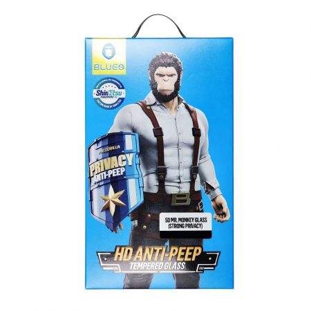 Folie 5D Mr. Monkey Glass IPhone 16 Pro Max Strong Privacy [0]