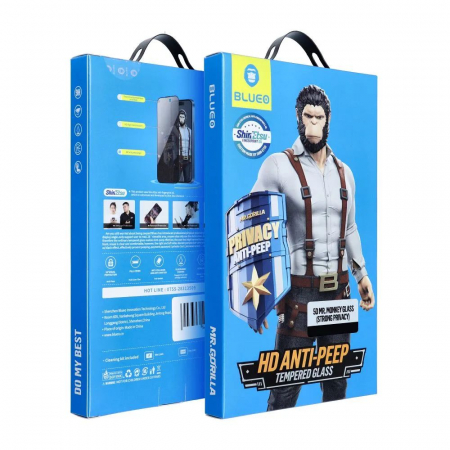 Folie 5D Mr. Monkey Glass IPhone 16 Pro Max Strong Privacy [1]