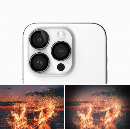 Folie de Protecție Camera Ringke pentru iPhone 15 Pro Max - Negru, Rezistență Superioară [4]