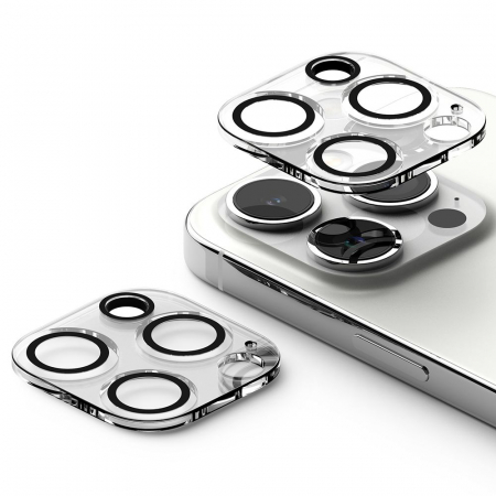 Pachet 2x Folie camera Ringke Iphone 15 Pro Max transparent [6]
