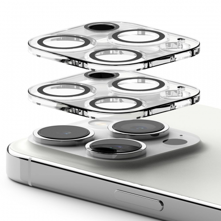 Pachet 2x Folie camera Ringke Iphone 15 Pro Max transparent [7]