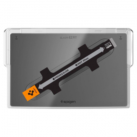 Folie sticla cu sistem de montare Spigen glas tr ez fit compatibila cu Tesla Model X 2022 / S 2021 [2]
