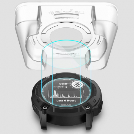 Folie Spigen Glass EZ Fit Garmin Instinct 2X Solar [5]