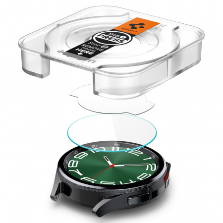 Pachet 2x Folie Spigen Glass EZ Fit Samsung Watch 6 47 mm [7]