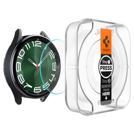 Pachet 2x Folie Spigen Glass EZ Fit Samsung Watch 6 47 mm [5]