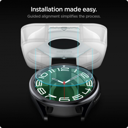 Pachet 2x Folie Spigen Glass EZ Fit Samsung Watch 6 47 mm [3]